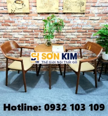 Bàn Ghế Cafe Gỗ BGC109