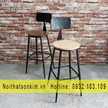 Bàn Ghế Cafe Chân Sắt BGC118