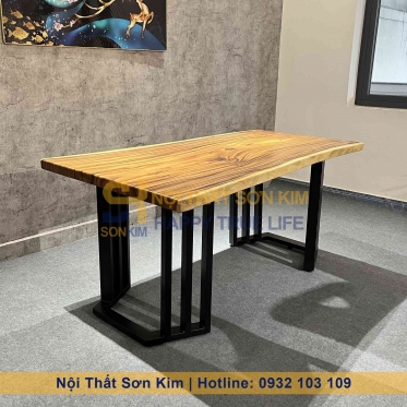 Bàn Ăn Gỗ Me Tây Nguyên Tấm BC70