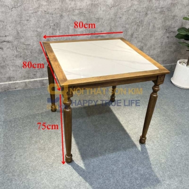 Bàn Ăn Louis Mặt Đá BC67