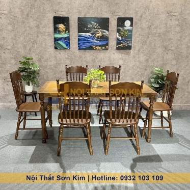 Bàn Ăn Louis Và Ghế Amish BGA40