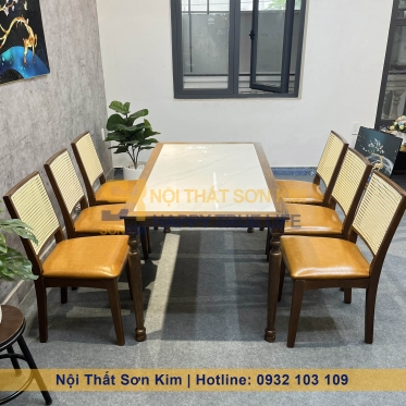 Bàn Ăn Louis Và Ghế Mila BGA42