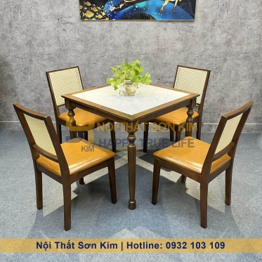 Bàn Ăn Louis Và Ghế Mila BGA42