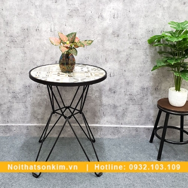 Bàn cafe mặt đá BC52 mẫu bàn cafe đẹp phong cách