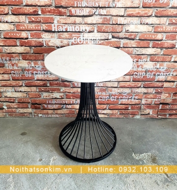 Bàn Cafe Tròn Chân Sắt BC43