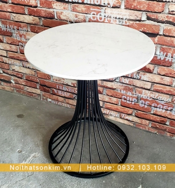Bàn Cafe Tròn Chân Sắt BC43