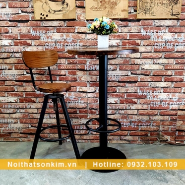 Bàn Ghế Quầy Bar Quán Cafe BGC120