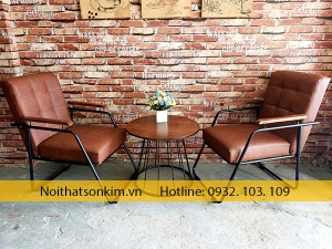 Bàn Ghế Cafe Bằng Sắt BGC116