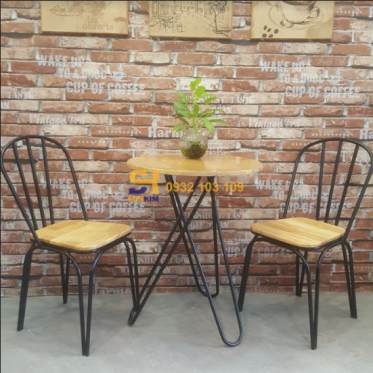 Mẫu Bàn Ghế Cafe Đơn Giản BGC66