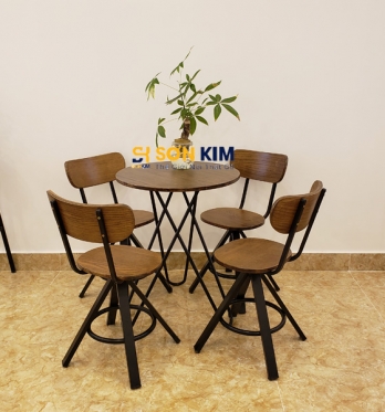 Bàn Ghế Gỗ Quán Cafe Giá Rẻ BGC91