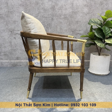 Bộ Bàn Ghế Cafe Caracole Beauty Indochine Gỗ Nâu BGC222