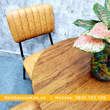 Bộ bàn ghế gỗ cà phê BGC137 bàn ghế cafe độc đáo