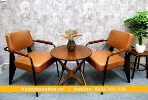 Bàn ghế gỗ cho quán cà phê BGC138 bộ bàn ghế gỗ cafe