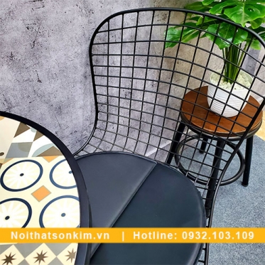 Bàn ghế cafe bằng sắt BGC136 bàn ghế cafe độc lạ