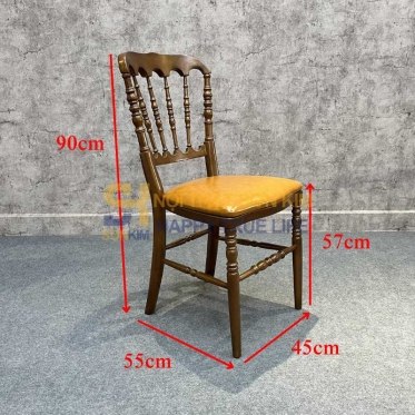 Bàn Rustic Chân Trơn Ghế Napoleon BGC282