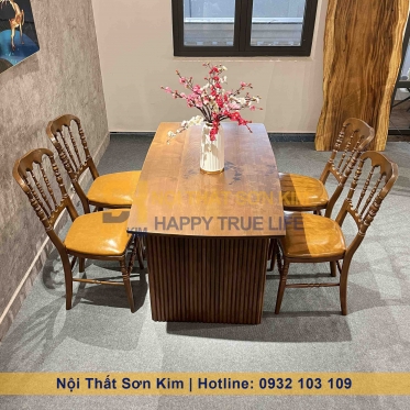 Bàn Rustic Ghế Napoleon BGC278