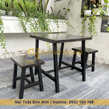 Bộ Bàn Ăn Băng Chữ A Màu Sơn SK05 BGA38