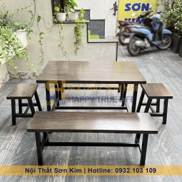 Bộ Bàn Ăn Băng Chữ A Màu Sơn SK05 BGA37