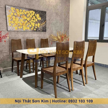 Bộ Bàn Ghế Ăn Gỗ Sồi Mới BGA53