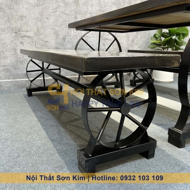 Bộ Bàn Ghế Bánh Xe Màu SK05 BGA36