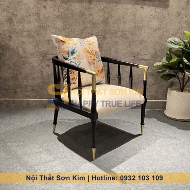 Bộ Bàn Ghế Cafe Caracole Beauty Indochine Gỗ Đen BGC221