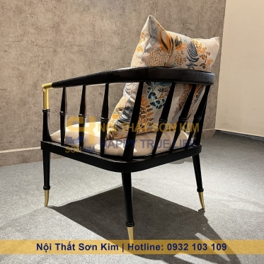 Bộ Bàn Ghế Cafe Caracole Beauty Indochine Gỗ Đen BGC221