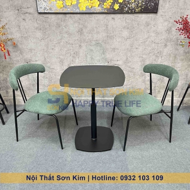 Bộ Bàn Ghế Café Violin Lưng Nệm Sơn Kim BGC289