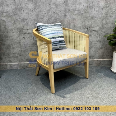Bộ Ghế Cafe Harvey Gỗ Tự Nhiên Và Bàn Sofa Café BGC220