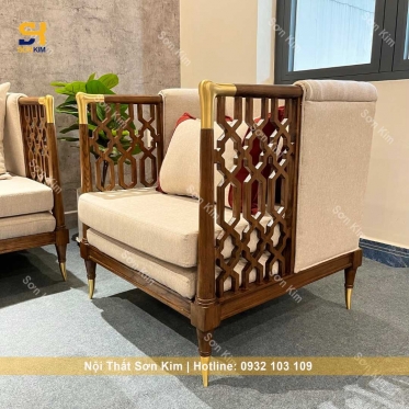 Bộ Sofa CHAWOO và bàn Sofa chân tiện BGC216