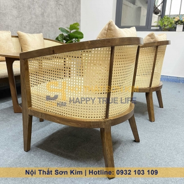 Bộ Sofa Harvey Gỗ Nâu BGC217