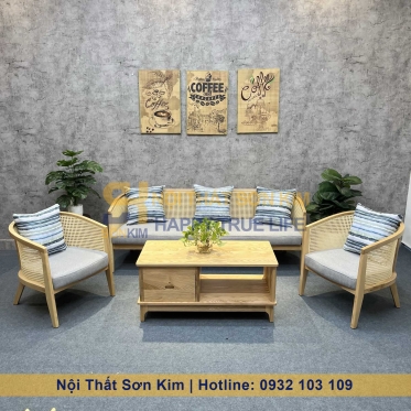 Bộ Sofa Harvey Gỗ Tự Nhiên BGC219