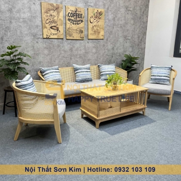 Bộ Sofa Harvey Gỗ Tự Nhiên BGC219
