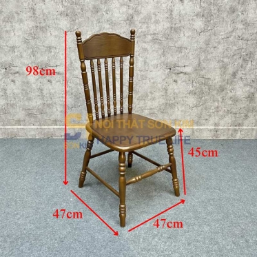 Ghế Amish Gỗ Cao Su GC157