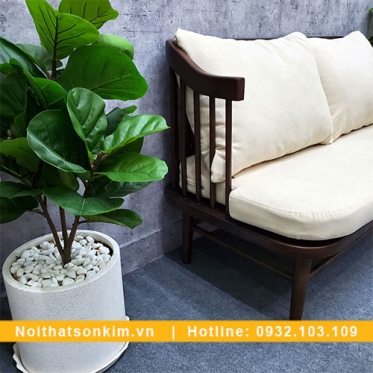 Ghế Gỗ Cafe GC97 ghế gỗ quán cafe đệm trắng đẹp