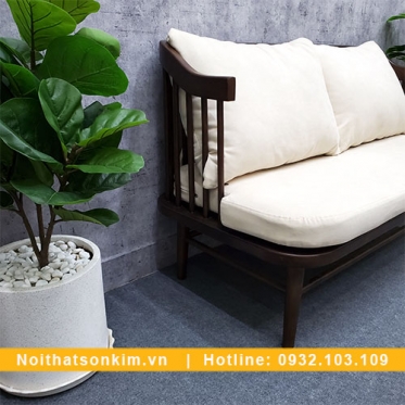Ghế Gỗ Cafe GC97 ghế gỗ quán cafe đệm trắng đẹp