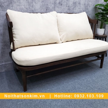 Ghế Gỗ Cafe GC97 ghế gỗ quán cafe đệm trắng đẹp