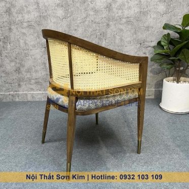 Ghế Gỗ Lưng Mây Indochine GC149