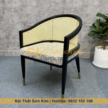 Ghế Gỗ Lưng Mây Indochine GC149
