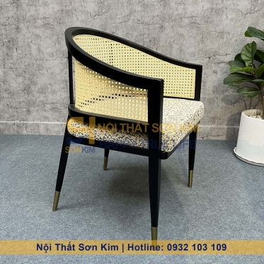 Ghế Gỗ Lưng Mây Indochine GC149