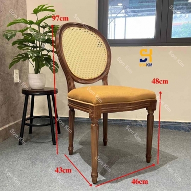 Ghế Louis Lưng Mây GC139