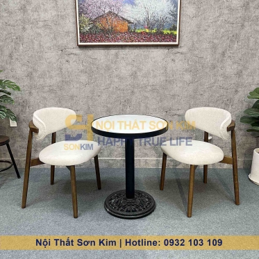 Ghế Oleandro kết hợp với bàn café mặt đá ceramic BGC291 Ghế Oleandro kết hợp với bàn café mặt đá ceramic BGC291