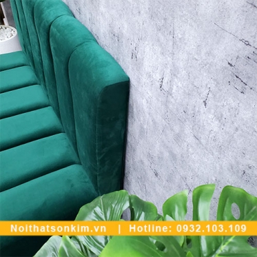 Ghế Sofa Quán Cà Phê GC96 mẫu ghế sofa cafe xanh độc đáo
