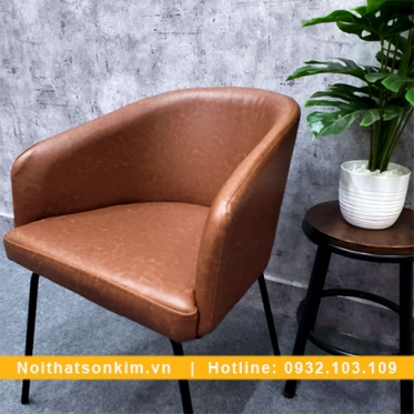 Ghế Cafe Đẹp GC98 ghế gỗ quán cafe da mới nhất