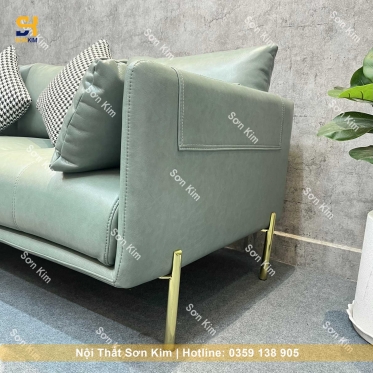 Sofa Gia Đình Bọc Da Chống Cháy Hiện Đại Mới BGC224