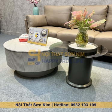 Sofa Gia Đình Bọc Da Màu Xám BGC230