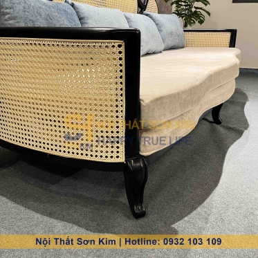 Sofa Marriott Indochine Gỗ Đen BGC290