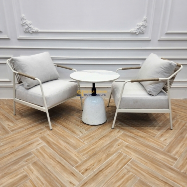 SOFA ĐAN DÂY BGC374 PHỐI MÀU XÁM – TRẮNG