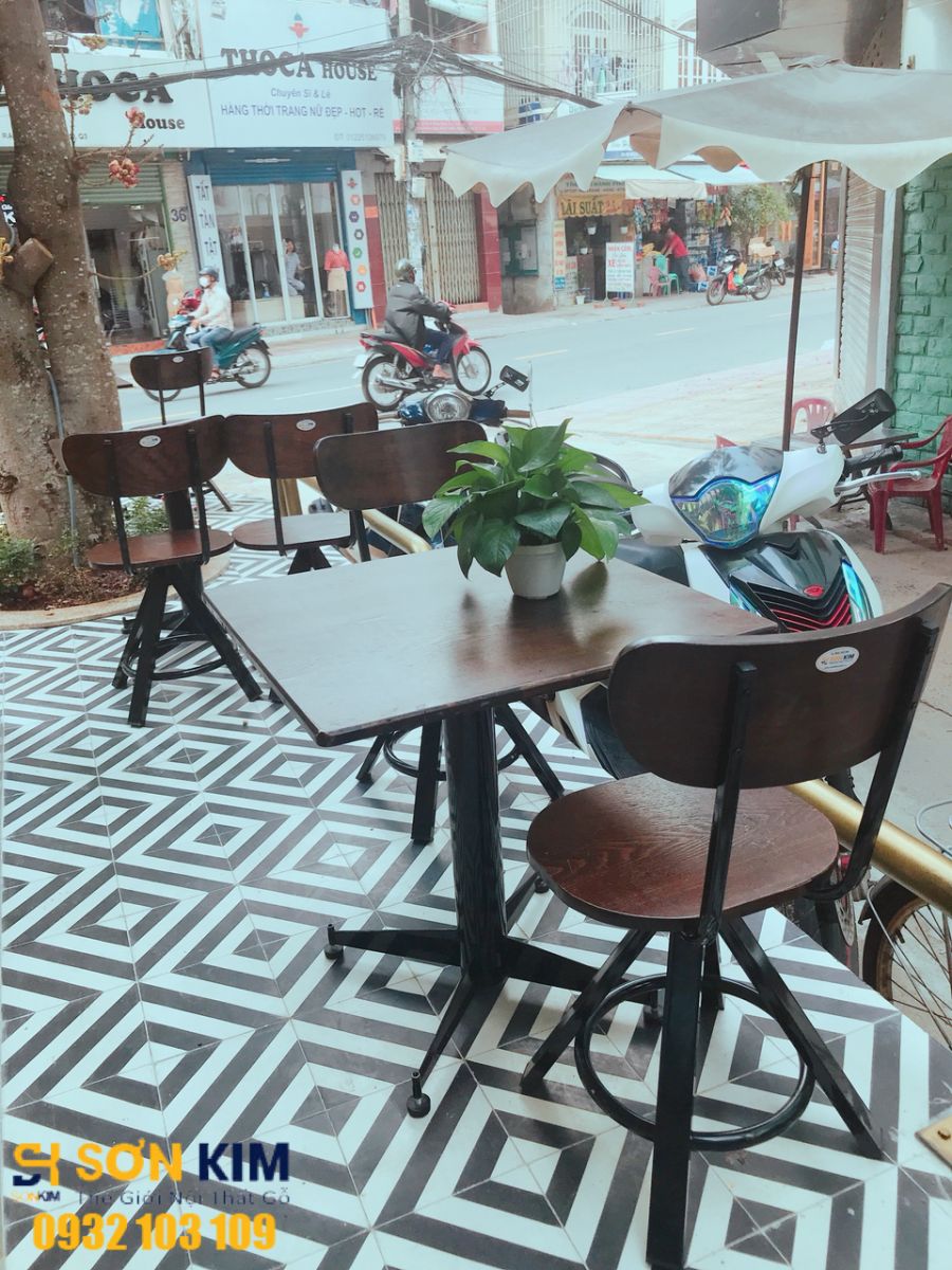 bàn ghế cà phê dự án quán cà phê Marina coffee
