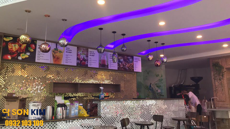 bàn ghế cà phê dự án quán cà phê Marina coffee