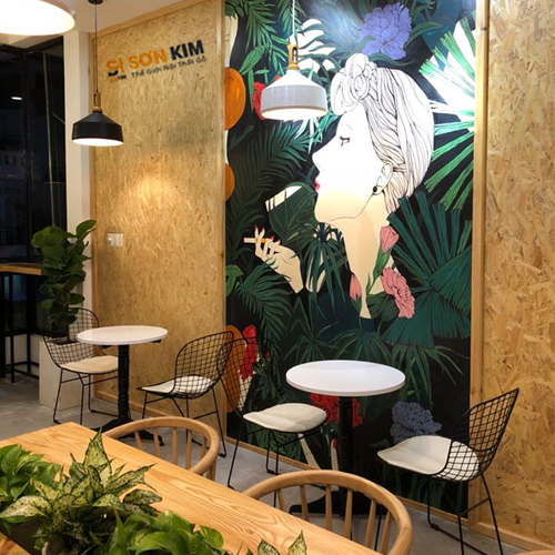 bàn ghế cho quán trà sữa 